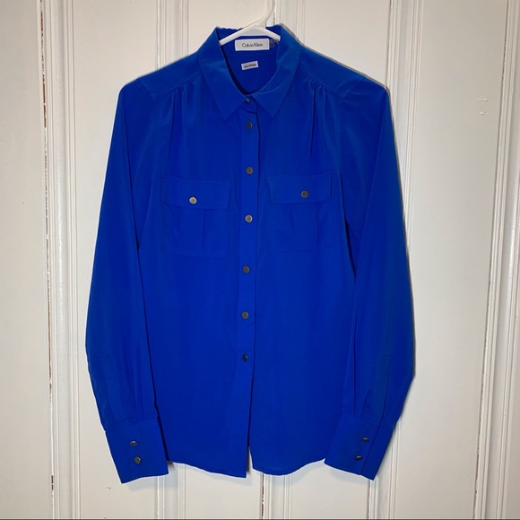 CK Button-Up Blouse in - Picture 5 of 13